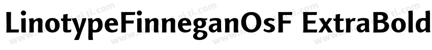 LinotypeFinneganOsF ExtraBold字体转换